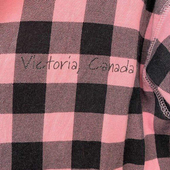 Little Blue House Pink Black Buffalo Check One Piece Onesie Union Suit, Size XS - Picture 3 of 7